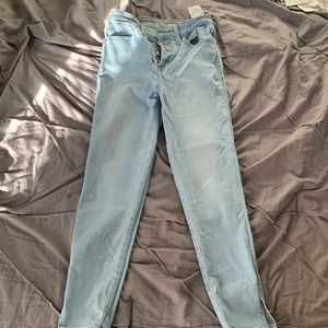 High rise skinny jeans